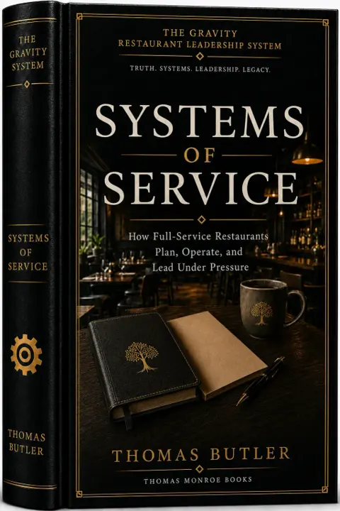 Systems of Service by Thomas Butler premium black leather cover