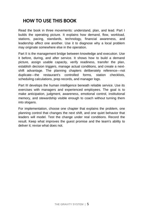 Systems of Service sample page: How to Use This Book