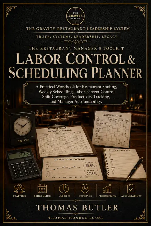 Labor Control and Scheduling Planner leather cover