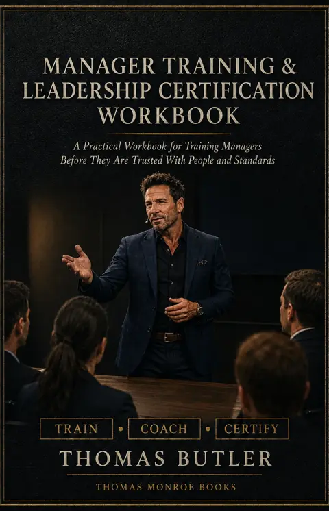 Manager Training & Leadership Certification Workbook — Elite cover