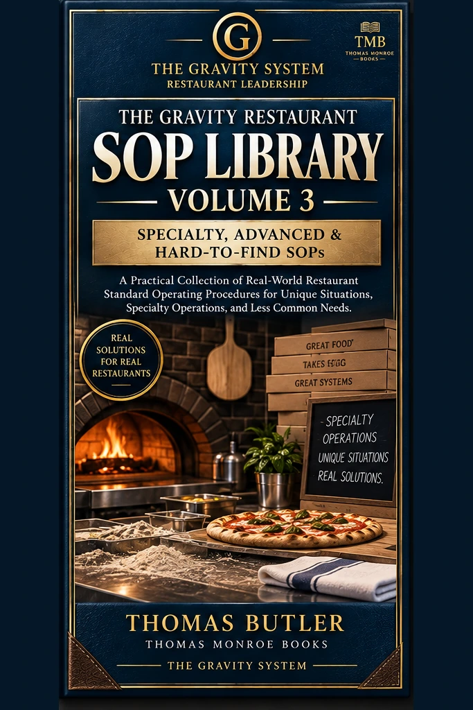The Gravity Restaurant SOP Library Volume 3 — Specialty, Advanced & Hard-to-Find SOPs cover