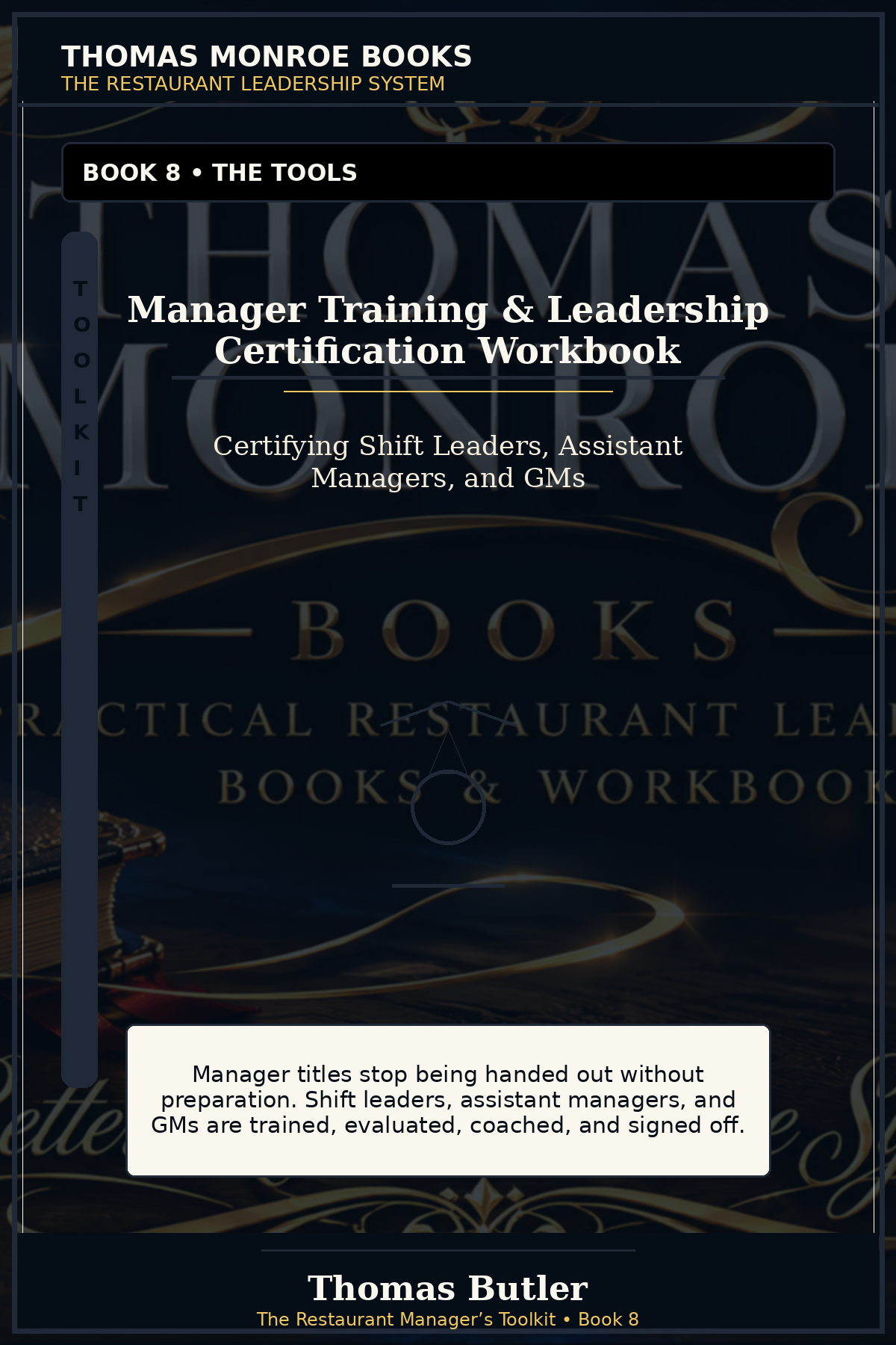 Manager Training & Leadership Certification Workbook cover