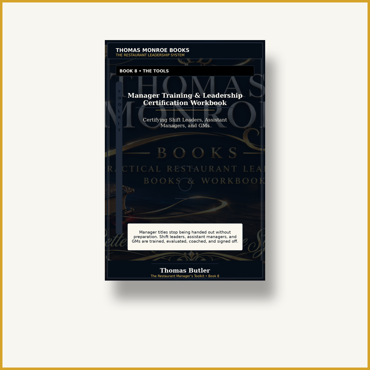 Manager Training & Leadership Certification Workbook product image