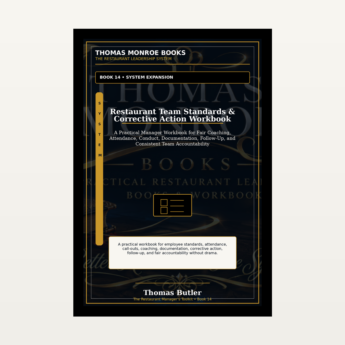 Restaurant Team Standards & Corrective Action Workbook product image